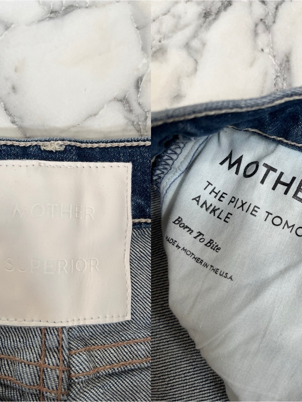 MOTHER SUPERIOR Pixie Tomcat Ankle Jeans in Born To Bite Exposed Button Fly 31 - Picture 15 of 16